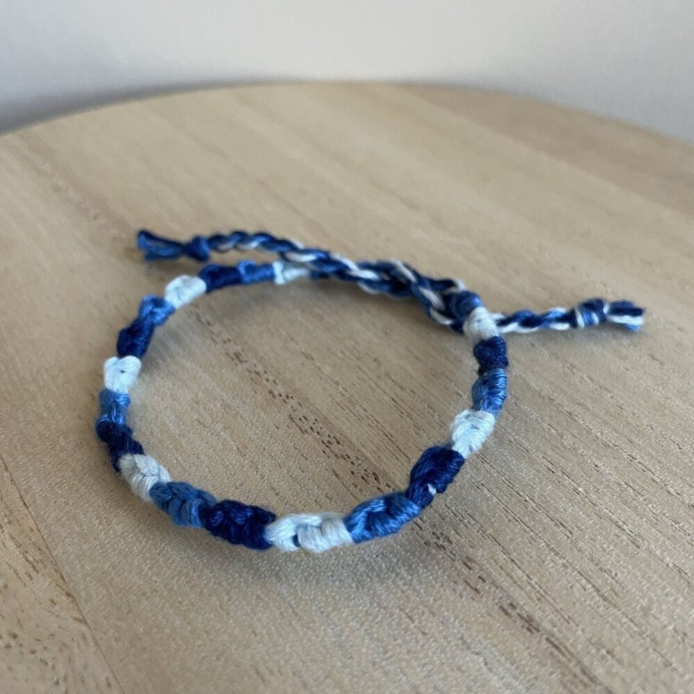 Asher Bracelet, anklet, trendy, comfortable, tie, embroidery thread, woven, gift